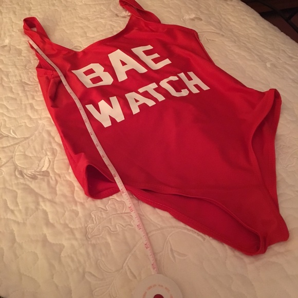 ‼️Last One‼️Red BAE Watch One-Piece Swimsuit - Picture 8 of 8